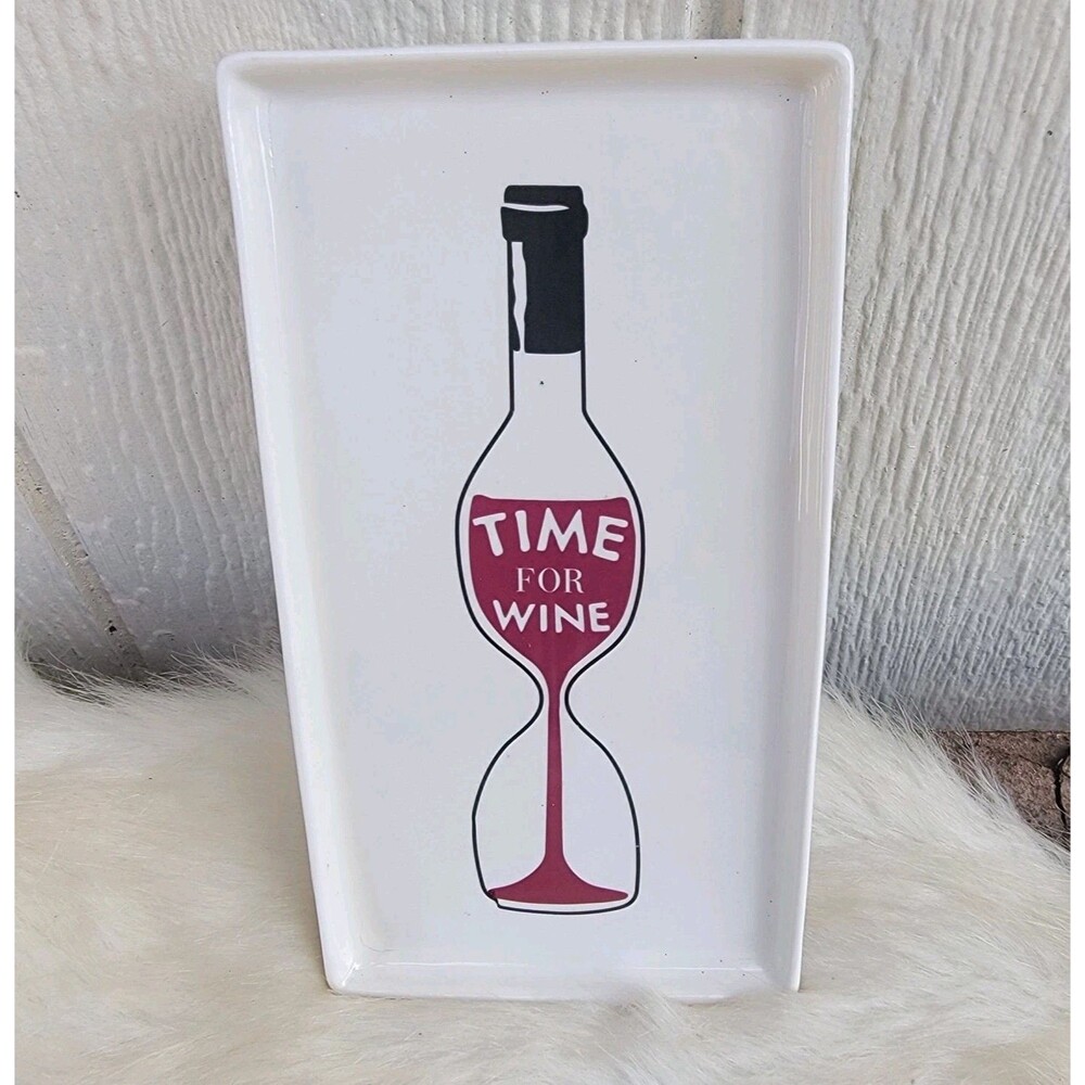 Creative Co-op rectangle cheese and crackers serving dish charcuterie tray